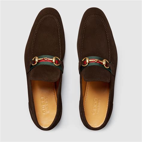 Gucci suede horsebit loafers